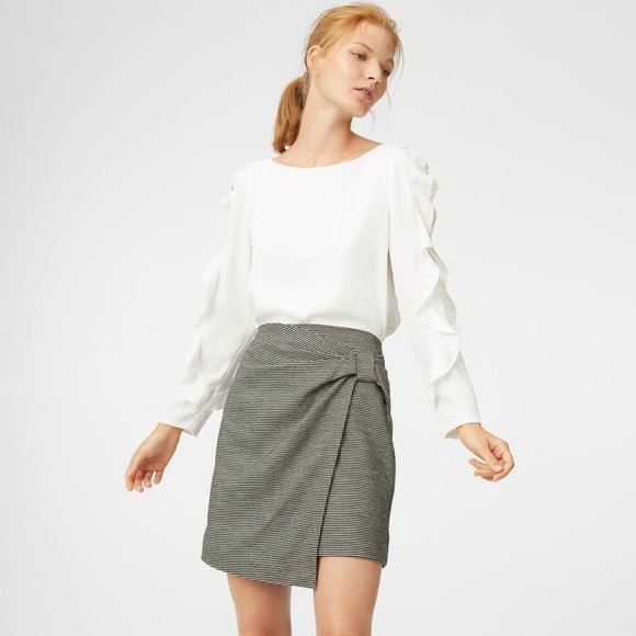 Club Monaco Dresses & Skirts - Club Monaco Chavelle Flannel Houndstooth Skirt
